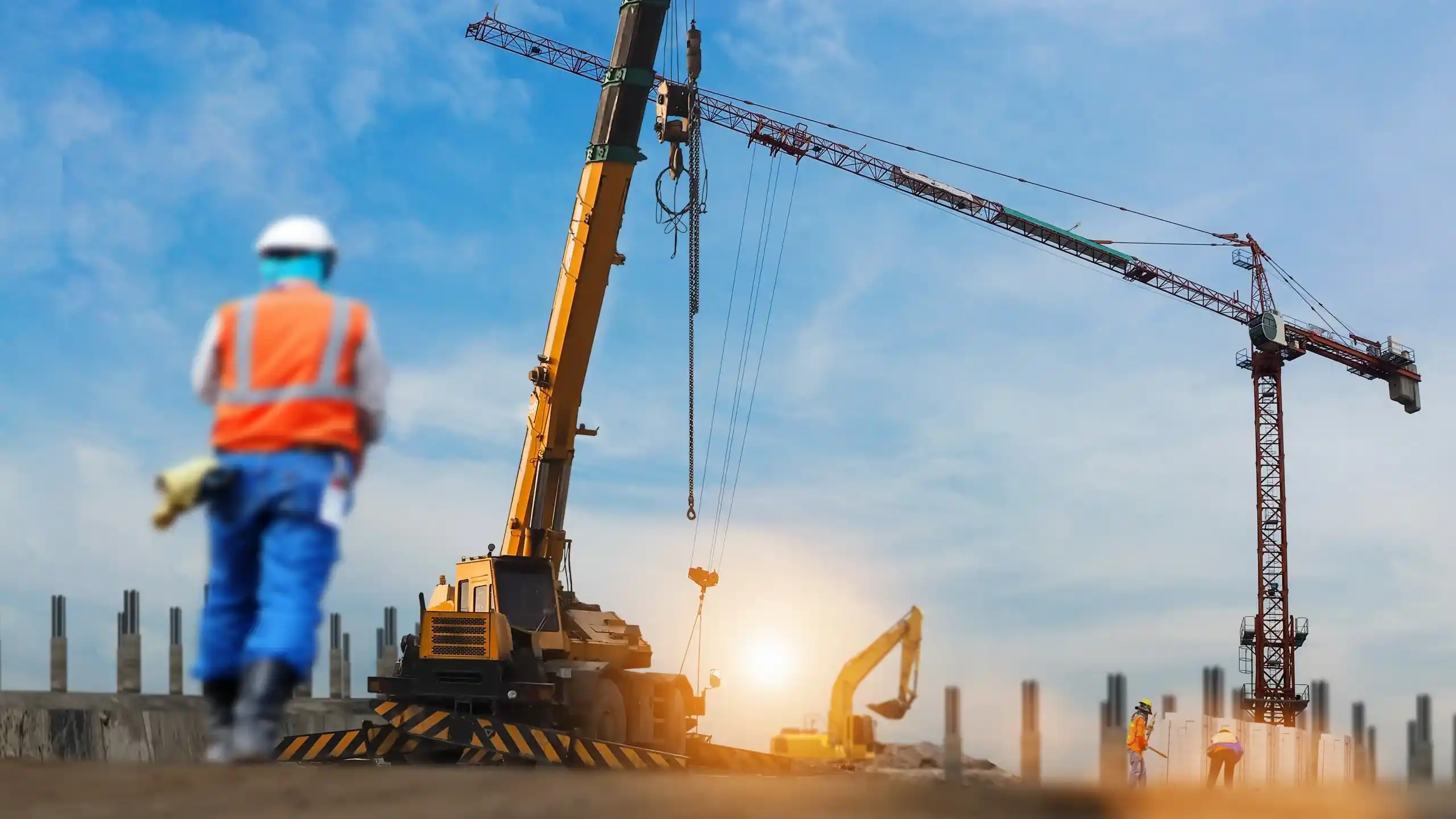 Riparazione professionale di gru da costruzione